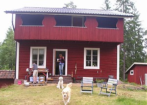 Hos Sille & Lotte i Dalarne (juli 2005)